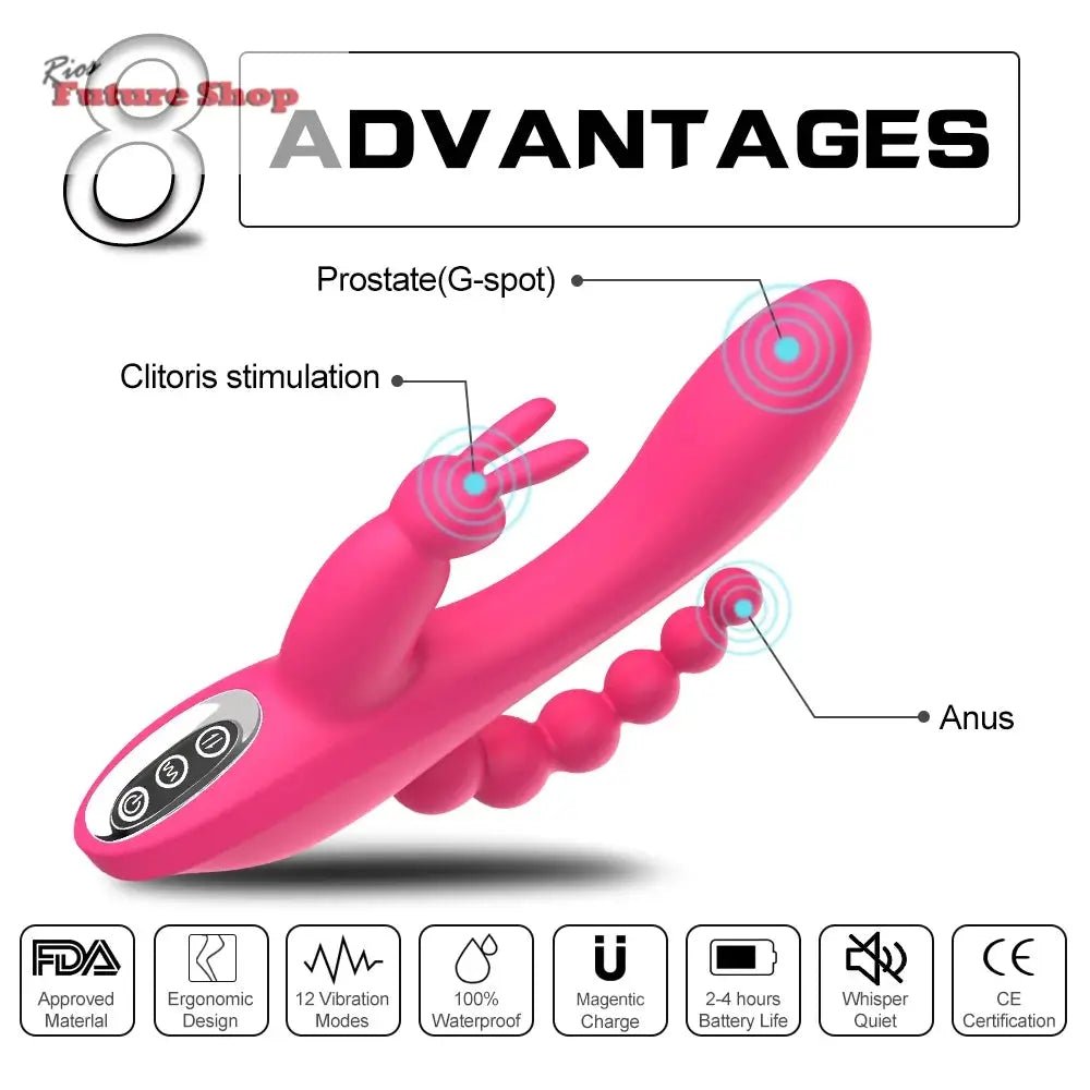 12-speeds-waterproof-rechargeable-vibrator-219395 - Rios Future Shop