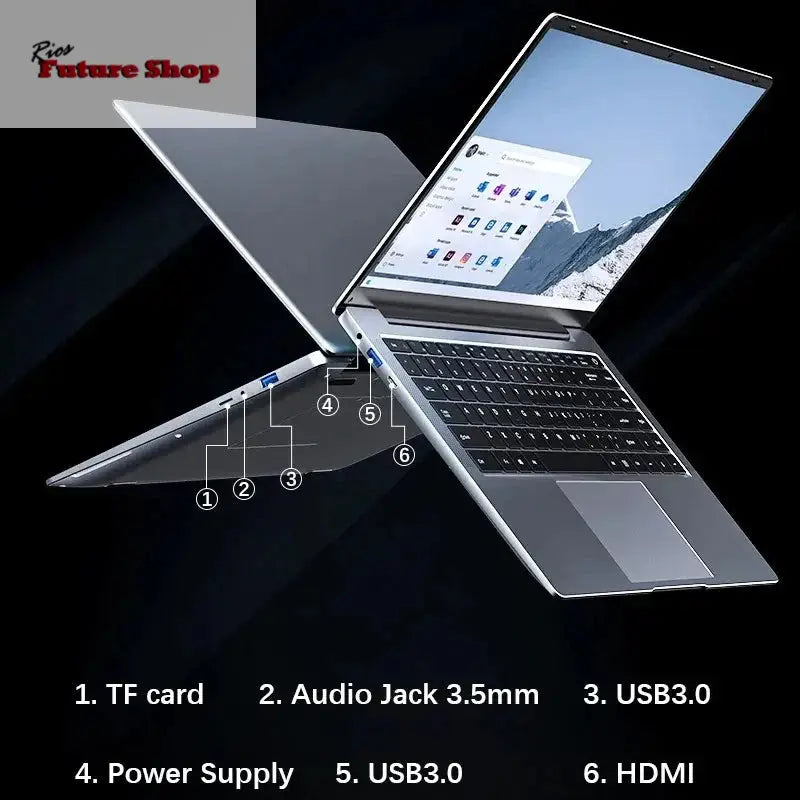 14.1" Laptop Intel N3700 16GB RAM 1TB SSD Win11 DSersUSA