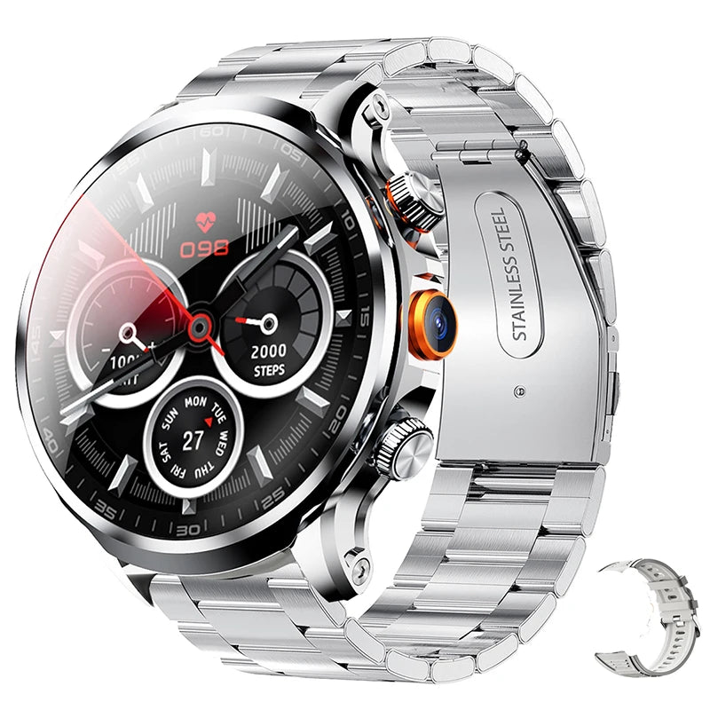 2025 novo relógio inteligente 4g android 1.95 polegada ips 360*360 tela com câmera 200w gps wifi 32gb rom smartwatch com bateria 1100mah DSersALIEXPRESS