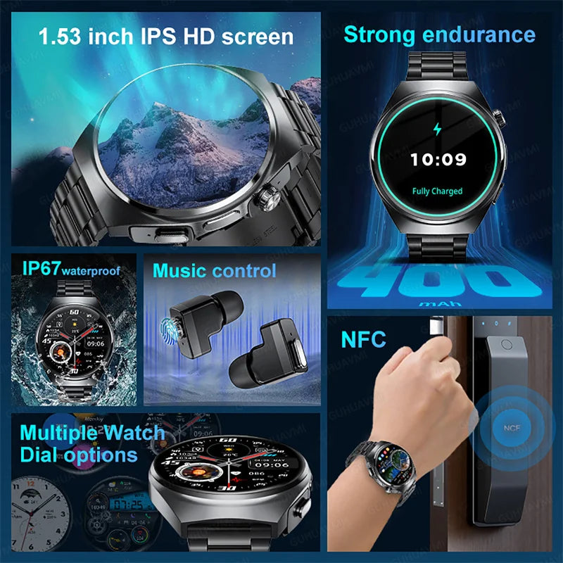 Xiaomi Smartwatch 2 in 1 With Earbuds AliDrop