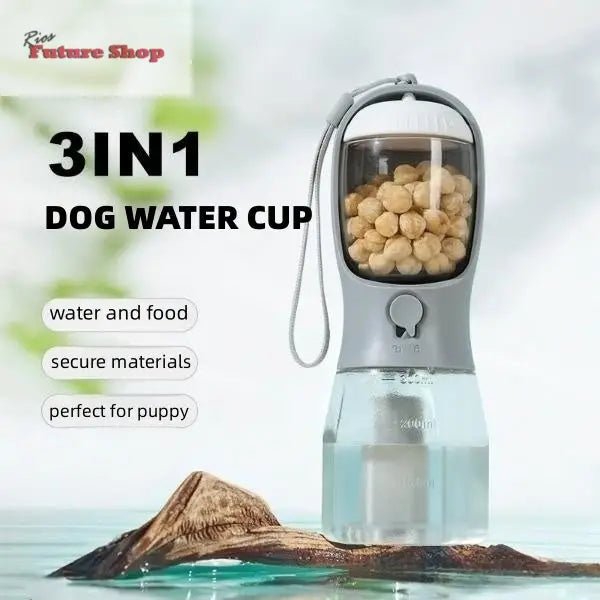 3 in 1 Dog Water Cup Drinking+Food+Garbage Bag - Rios Future Shop