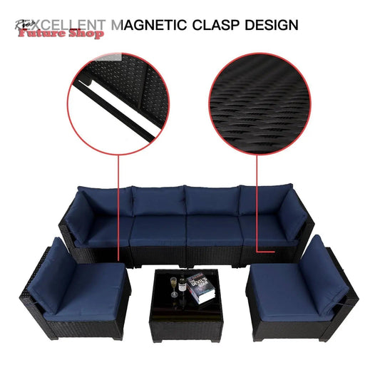 7-pieces-outdoor-rattan-patio-sectional-set-5170820 - Rios Future Shop