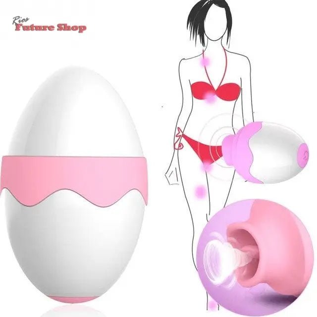 7 Speeds Tongue Vibrator Oral Licking Clitoris sucking G-spot Suction Sex Toys for Women Female Masturbation Nipple Massager - Rios Future Shop