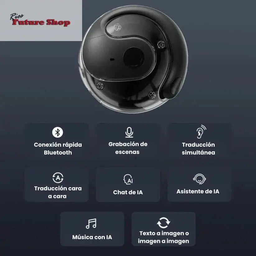 Auriculares Tradutores Instantaneos em Tempo Real Dropea