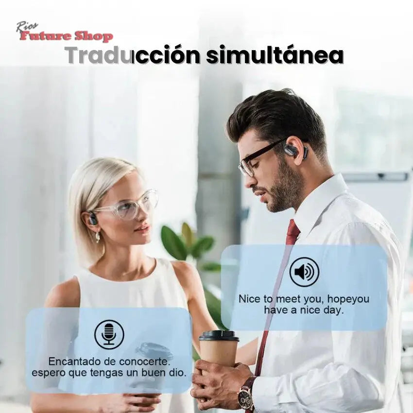 Auriculares Tradutores Instantaneos em Tempo Real Dropea