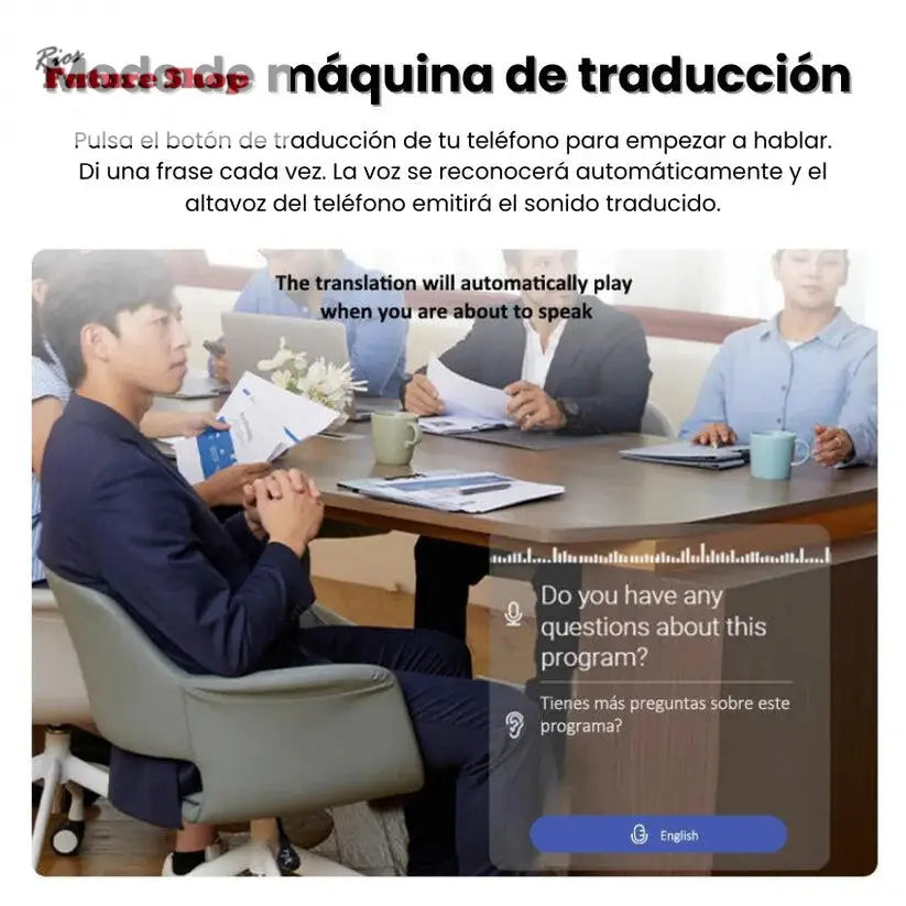 Auriculares Tradutores Instantaneos em Tempo Real Dropea