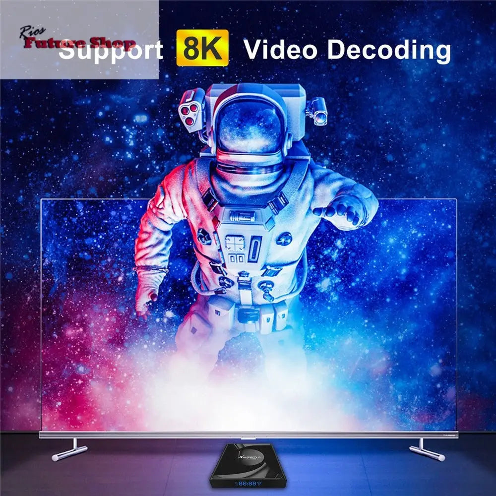 BOX TV WiFi6 Bluetooth 8K X88 PRO 13 - Rios Future Shop