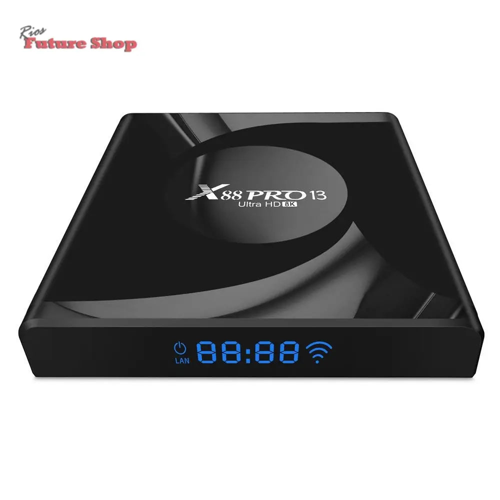 BOX TV WiFi6 Bluetooth 8K X88 PRO 13 - Rios Future Shop