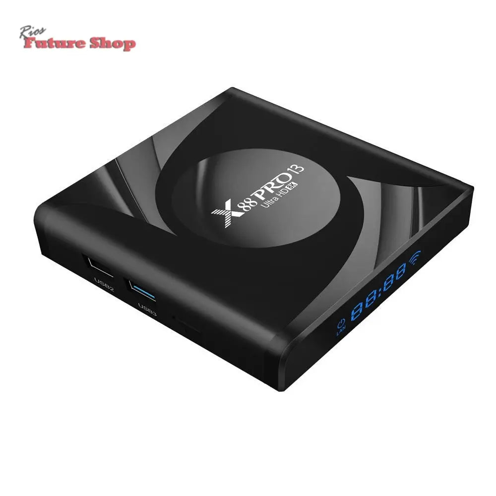 BOX TV WiFi6 Bluetooth 8K X88 PRO 13 - Rios Future Shop