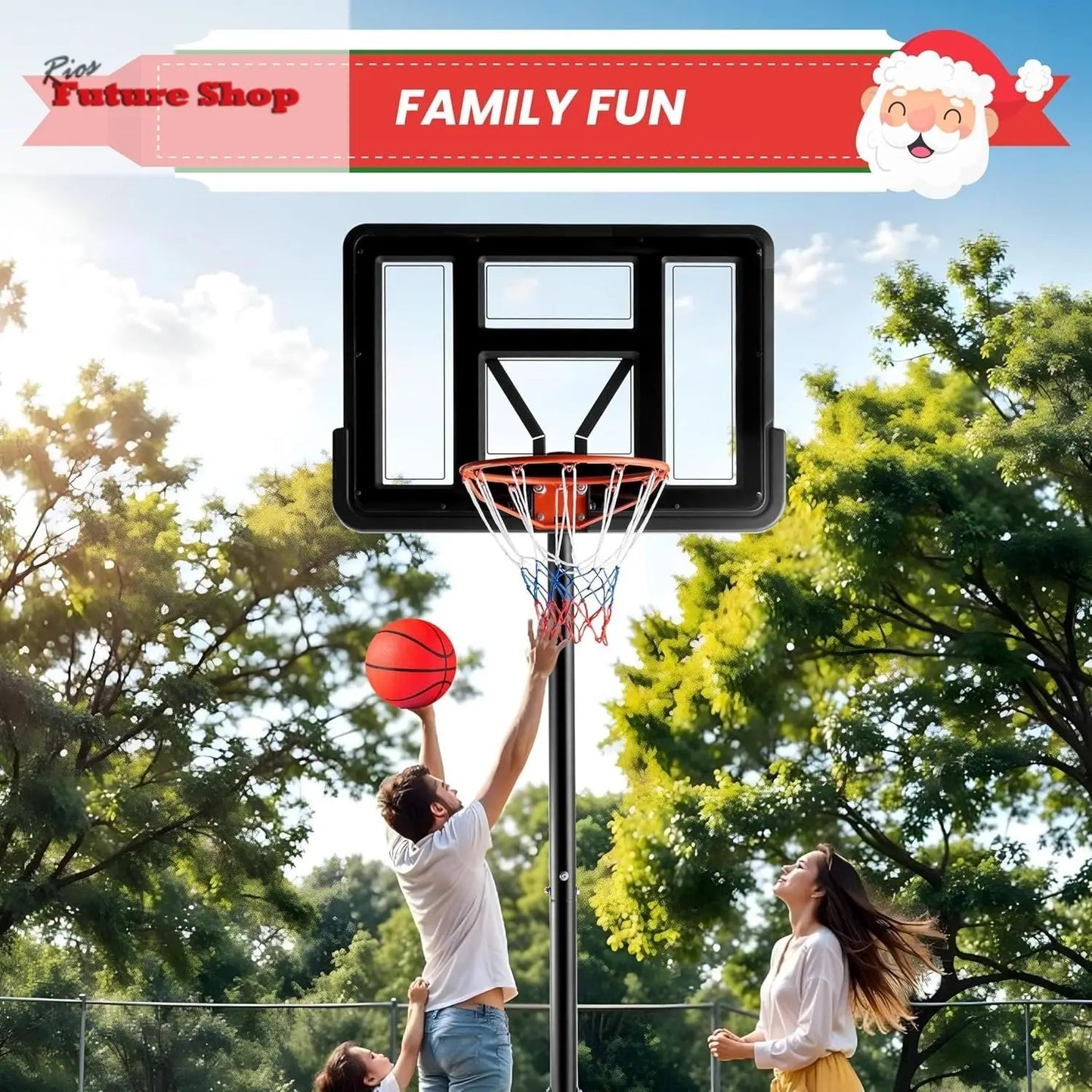 Basketball Hoop Outdoor Portable Goal Court System, Banned Platform Amazon - Rios Future Shop