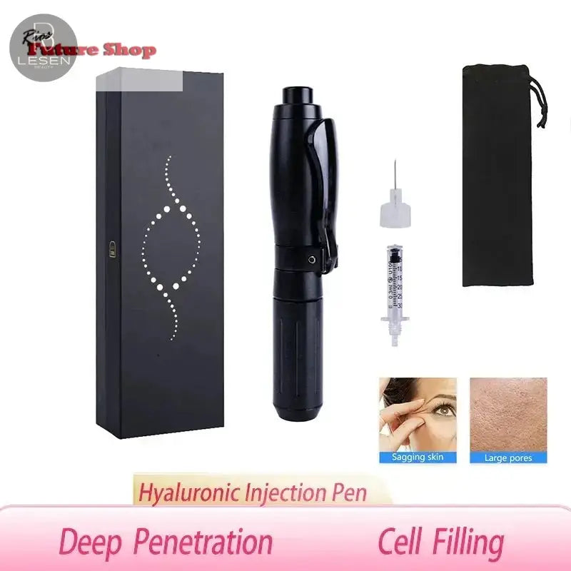 Black 2 IN 1 0.3ML & 0.5ML Hyaluronic Acid Pen Injection - Rios Future Shop