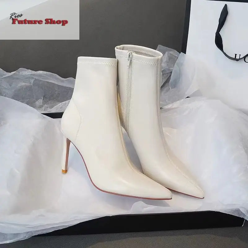 Botas Martin de salto agulha com salto agulha - Rios Future Shop