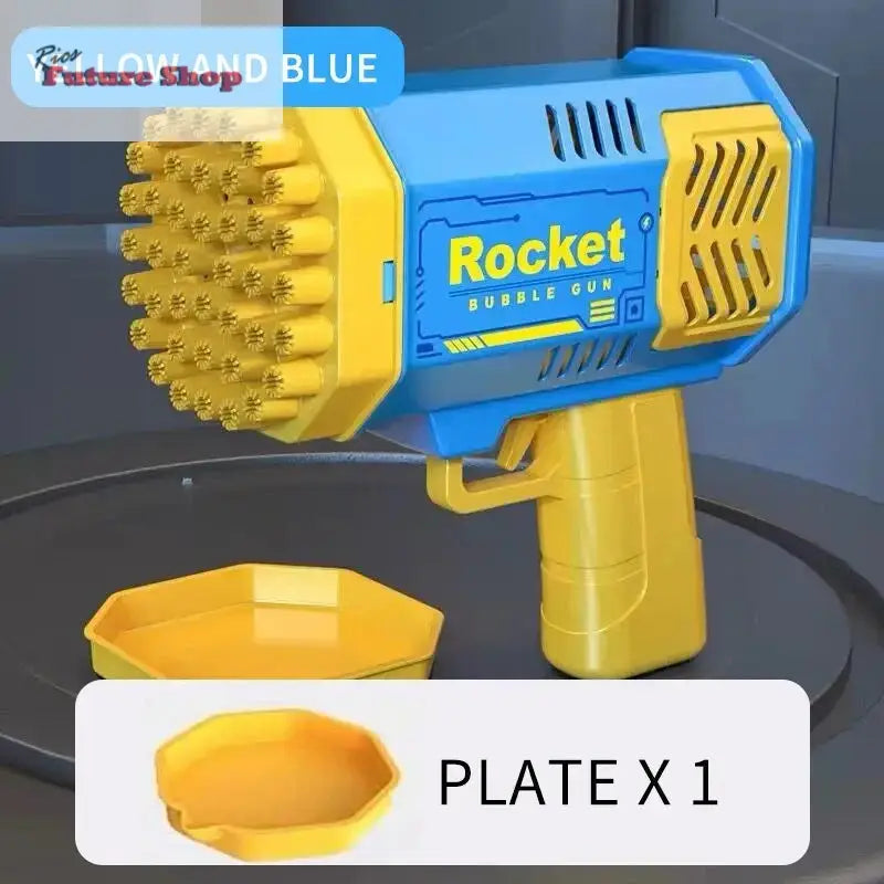 Bubble Gun Kids Toys Rocket 69 Holes - Rios Future Shop