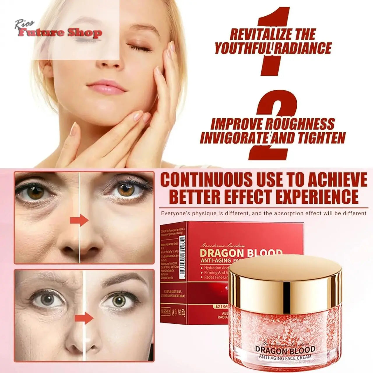 Crema de Cara Antiedad Sangre de Dragon 50g Dropea