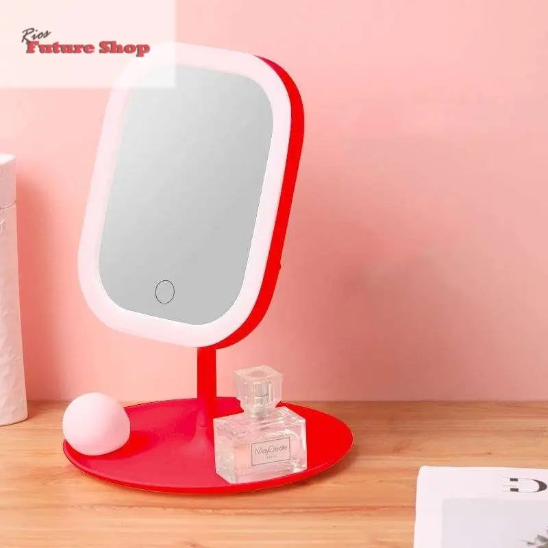 Desktop Mirror Dressing Mirror With Light Bulb Fill Light Beauty Makeup CJdropshipping
