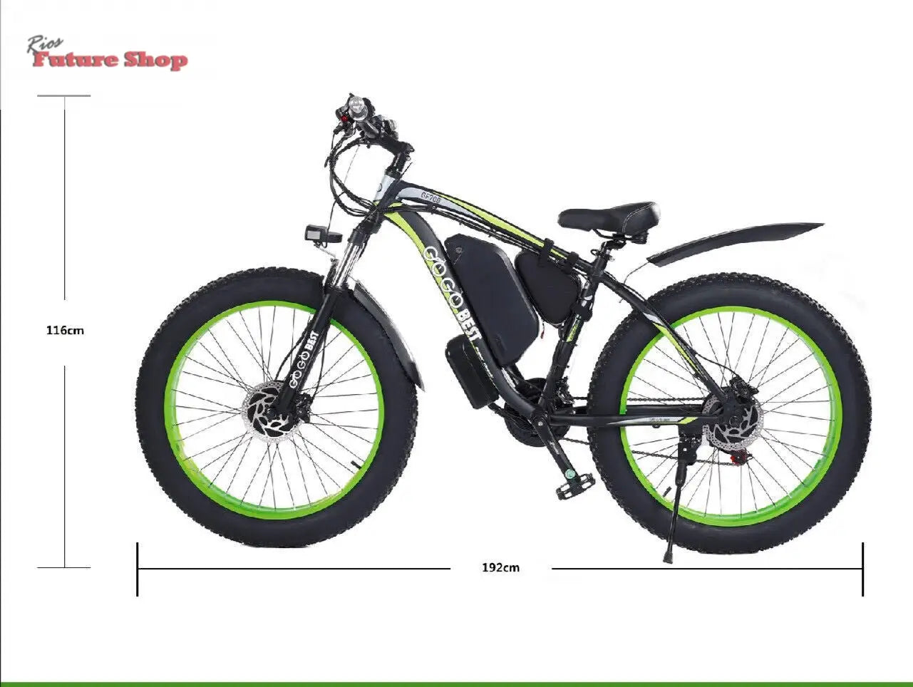 Electric Bicycle E - bike Dual - motor - Rios Future Shop