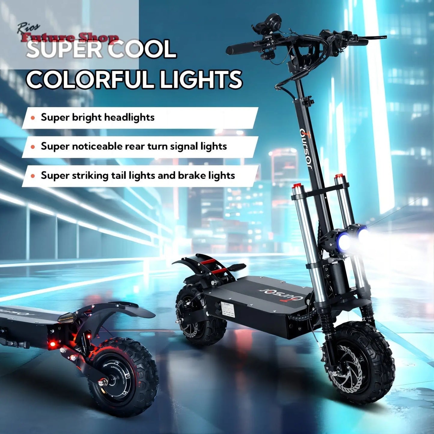 Electric Scooter With Seat, 6000W - Rios Future Shop