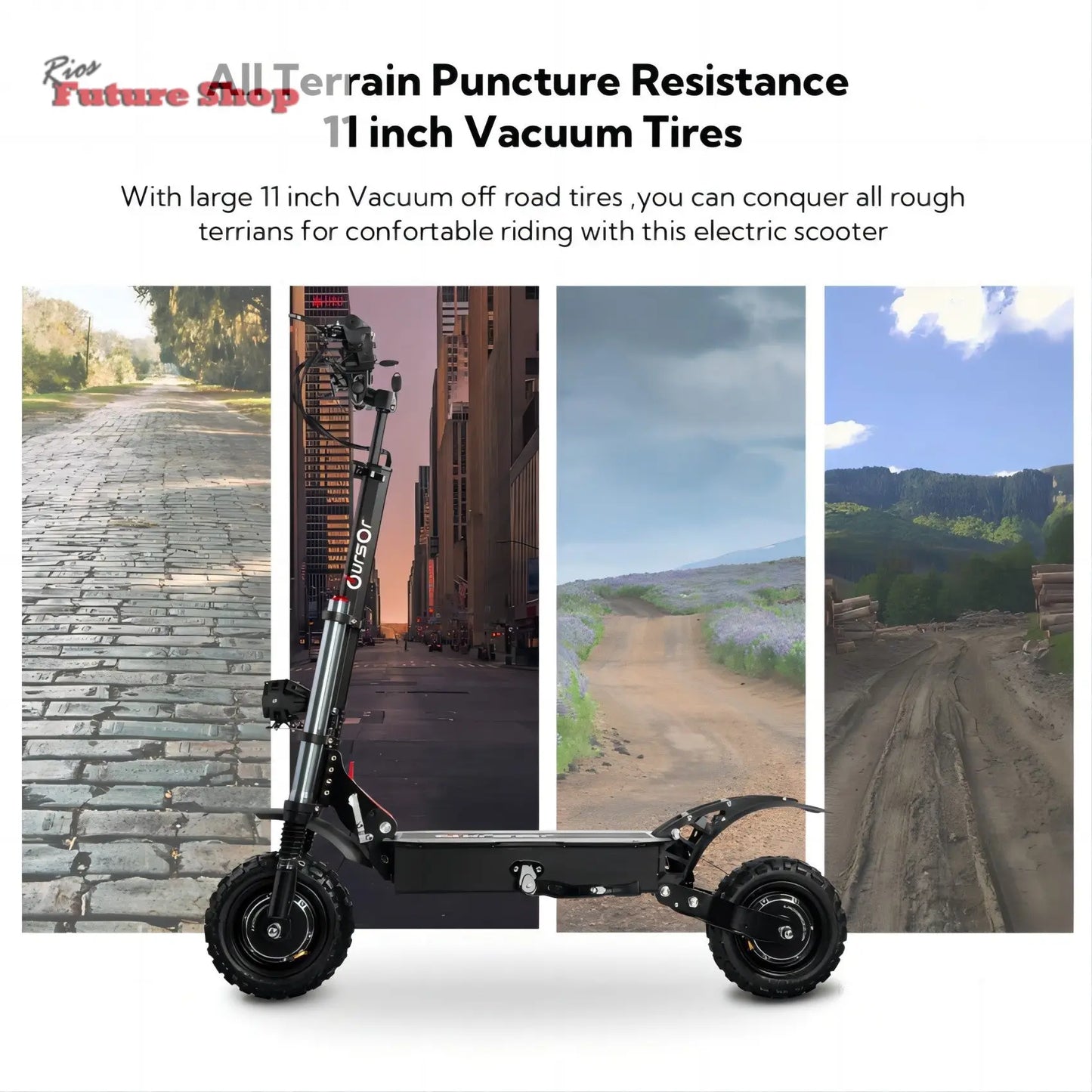 Electric Scooter With Seat, 6000W - Rios Future Shop