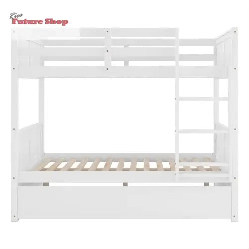 Full Over Full Bunk Bed With Twin Size Trundle - Rios Future Shop