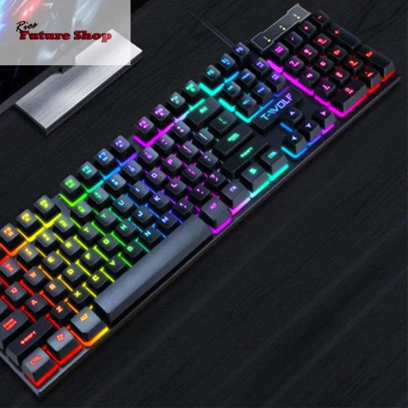 Gaming Usb Luminous Wired Keyboard Floating Manipulator - Rios Future Shop