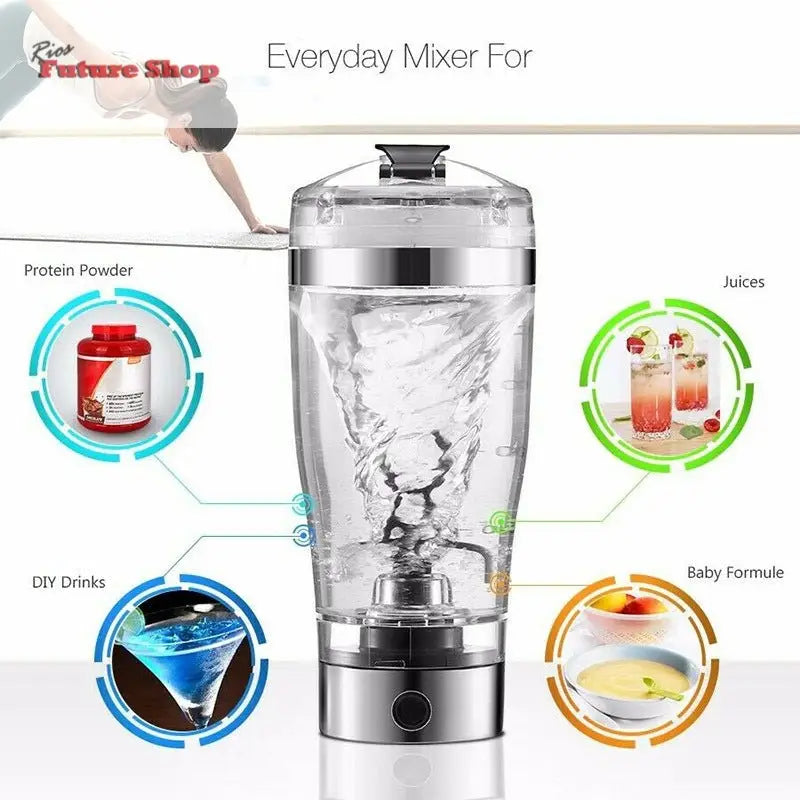 Garrafa de shake Leite Café Liquidificador Proteinas - Rios Future Shop