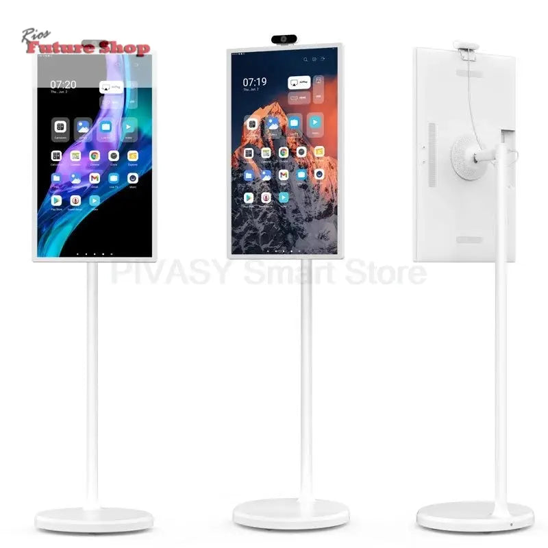 HOT Touch Screen Surround Sound for Indoor Live Party 24 32 Inch Smart Display 4+64G Portable Smart TV High Saturation Monitor - Rios Future Shop