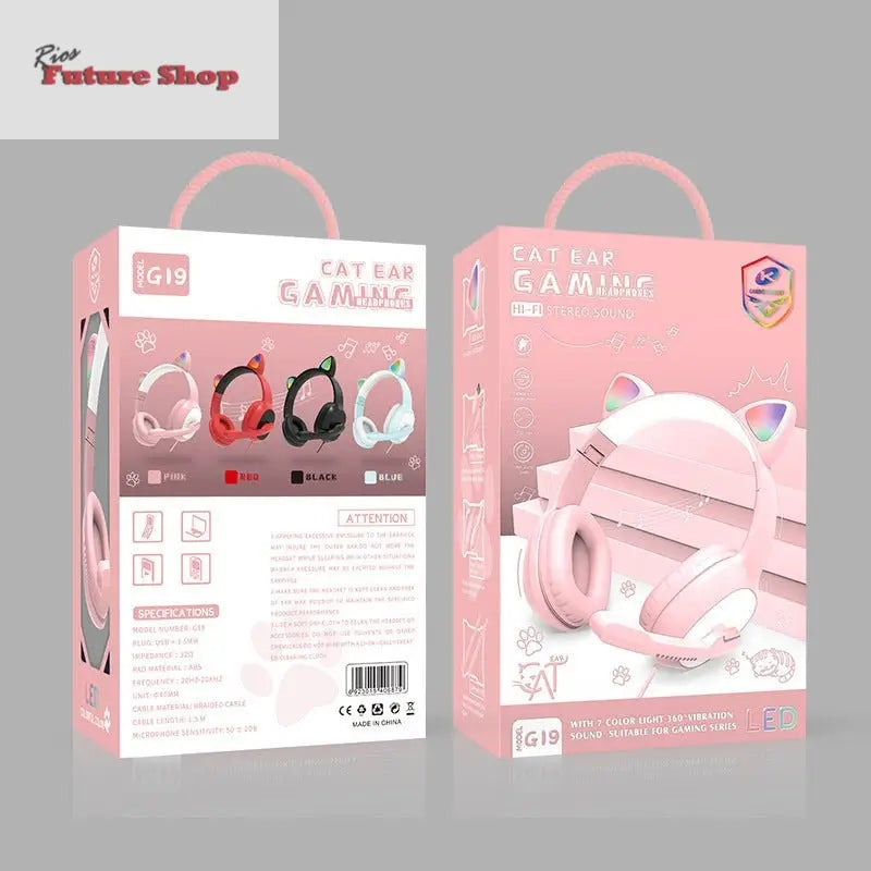 Headphones com fio para jogos Headset G19 - Rios Future Shop