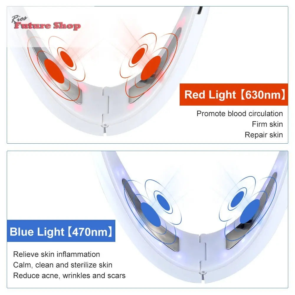 Instrumento multifuncional de beleza facial para lifting e afinamento facial - Rios Future Shop