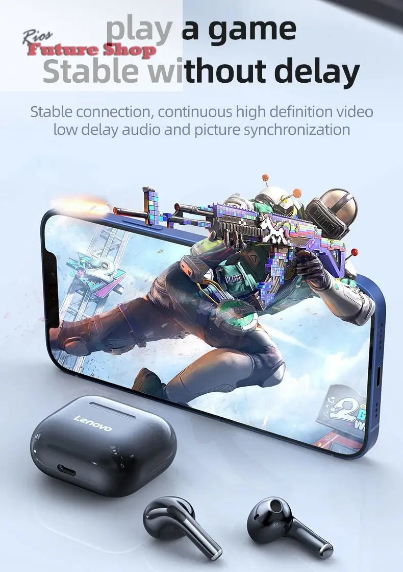 Lenovo lp40 sem fio bluetooth fones de ouvido tws controle toque fone de ouvido jogos hd chamada com microfone 2025 nova escolha - Rios Future Shop