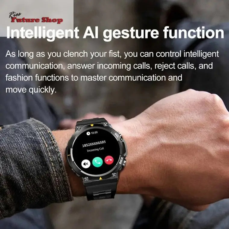 MAX18 Men Smartwatch AMOLED1.43inch - Rios Future Shop