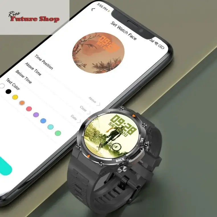 MAX18 Men Smartwatch AMOLED1.43inch - Rios Future Shop
