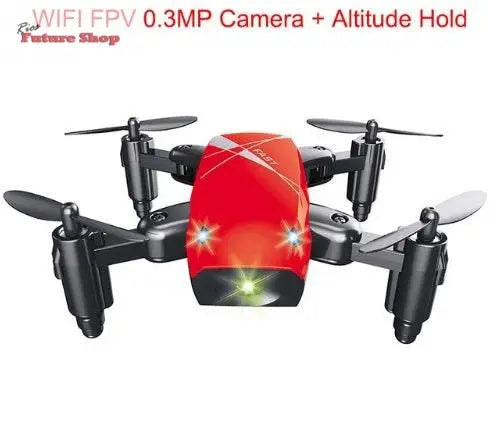 Micro Foldable RC Drone 3D Bearing Steering Wheel Remote Control Quadcopter Toys With Camera WiFi APP Control Helicopter Dron Kids Gift - Rios Future Shop