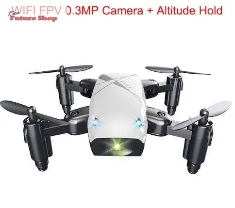 Micro Foldable RC Drone 3D Bearing Steering Wheel Remote Control Quadcopter Toys With Camera WiFi APP Control Helicopter Dron Kids Gift - Rios Future Shop