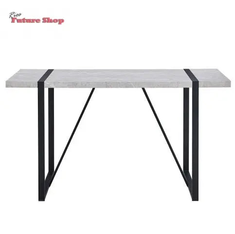 Modern Dining Table, 55 Inch Kitchen Table For 4 People, Rectangular Dinner Table For Dining Room, Home Office, Living Room Furniture, Easy Assembly, - Rios Future Shop