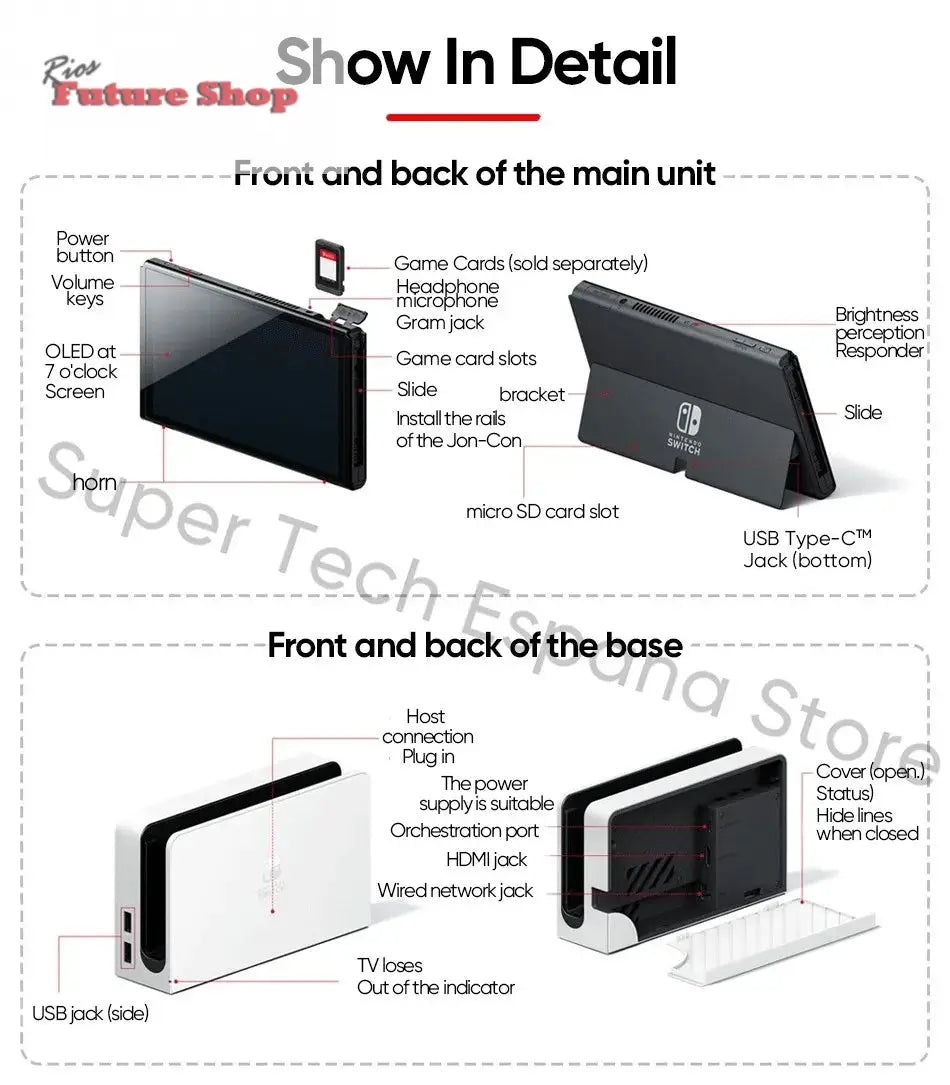 Nintendo Switch OLED Model 7 Inch Screen Video Game - Rios Future Shop