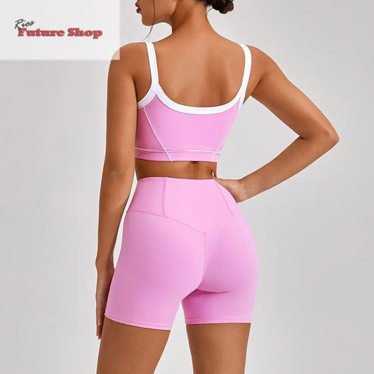 Outdoor Sports Yoga Suits Women's Spaghetti Strap Fitness Set - Rios Future Shop