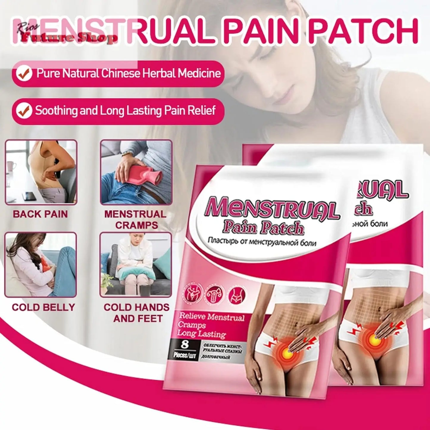 Parches para Aliviar el Dolor Menstrual - Rios Future Shop