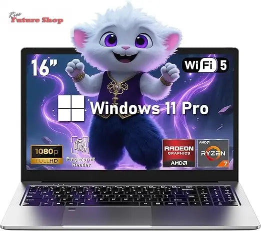 Portable Gaming, 16” Laptop, Win11 Pro Laptop, R7-5825U AZO