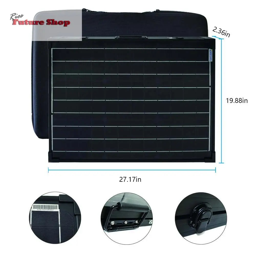 Power 100w 12v Portable Solar 2 Panel kit DC-ACOPower