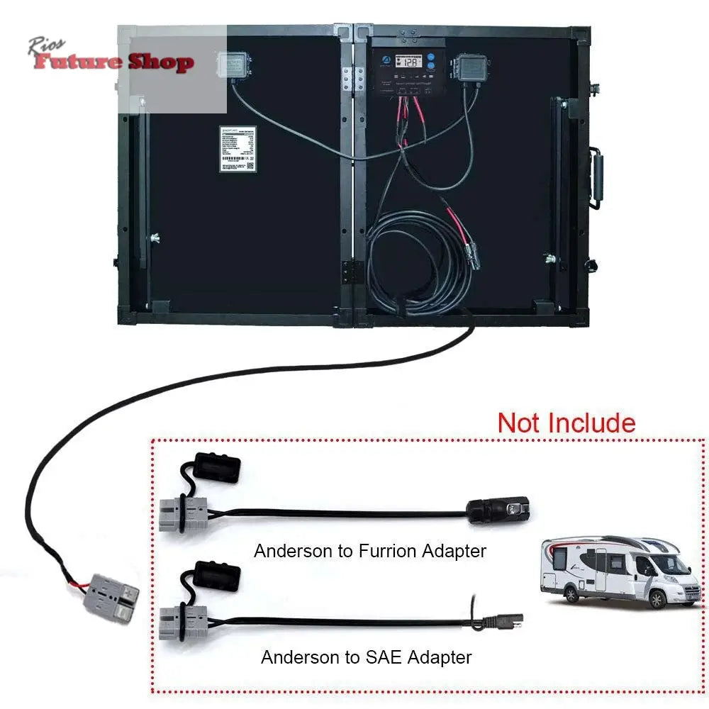 Power 100w 12v Portable Solar 2 Panel kit DC-ACOPower