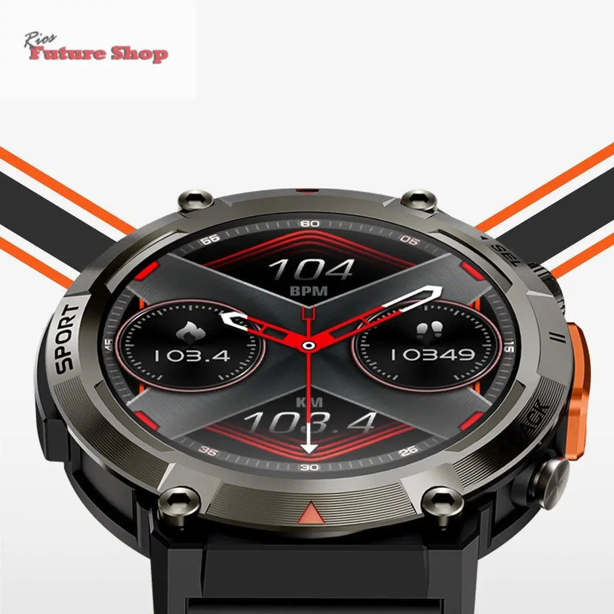 Smartwatch Desportivo com calibragem autónoma - Rios Future Shop