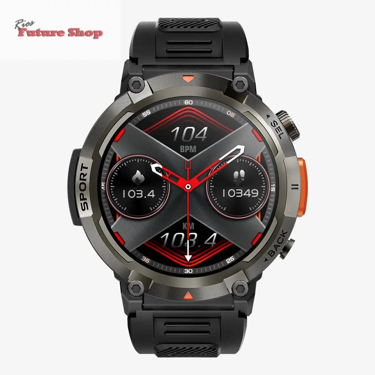 Smartwatch Desportivo com calibragem autónoma - Rios Future Shop