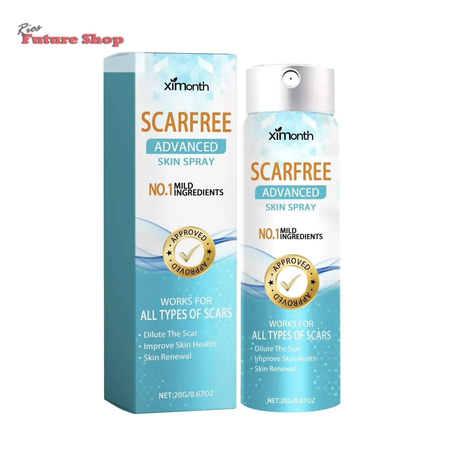 Spray Clareador de Cicatrizes para Pele Corporal - Rios Future Shop