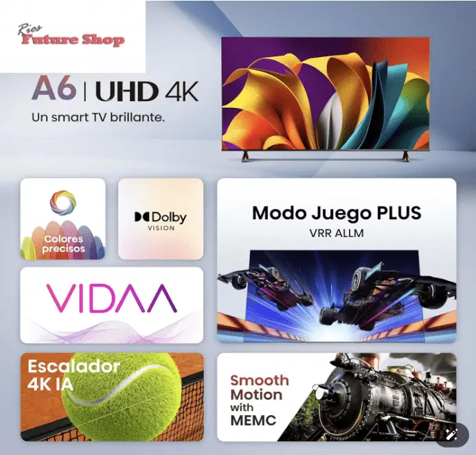 TV Hisense 55A6N - UHD 4K - Rios Future Shop