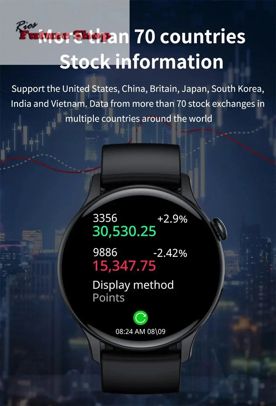 True AMOLED Sports Smart Watch - Rios Future Shop