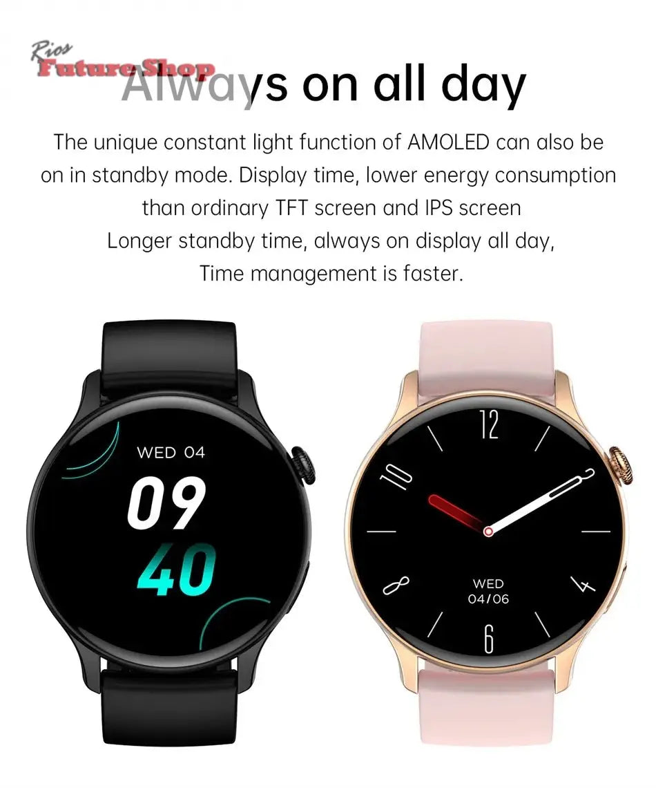 True AMOLED Sports Smart Watch - Rios Future Shop