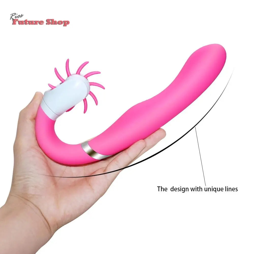 Unique Brushes Design for Better Clitoris Stimulation Plus G Spot Vibrator, Powerful Dual Motors Sex Toy eprolo