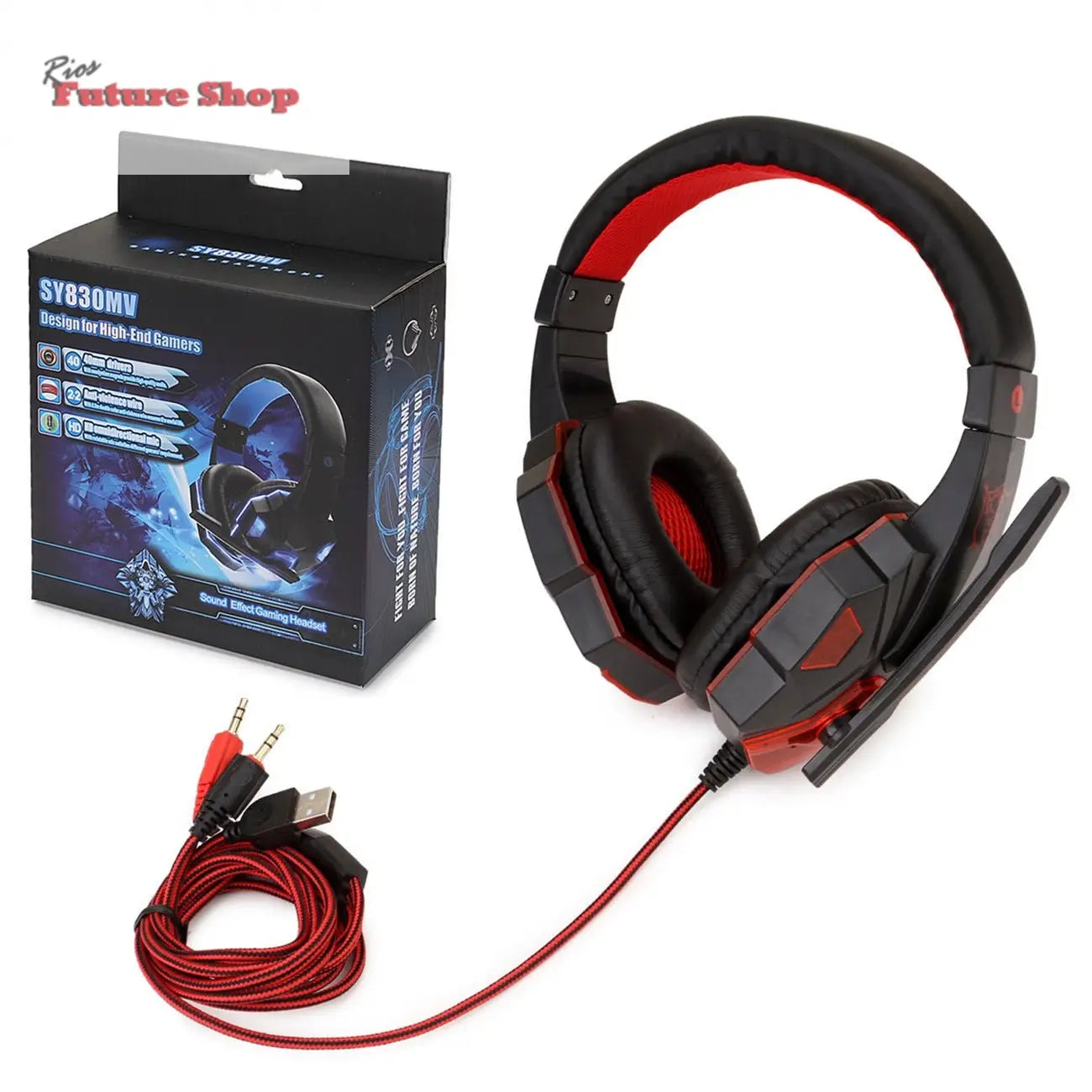 Wired Headphones with Microphone and Volume Control - Rios Future Shop