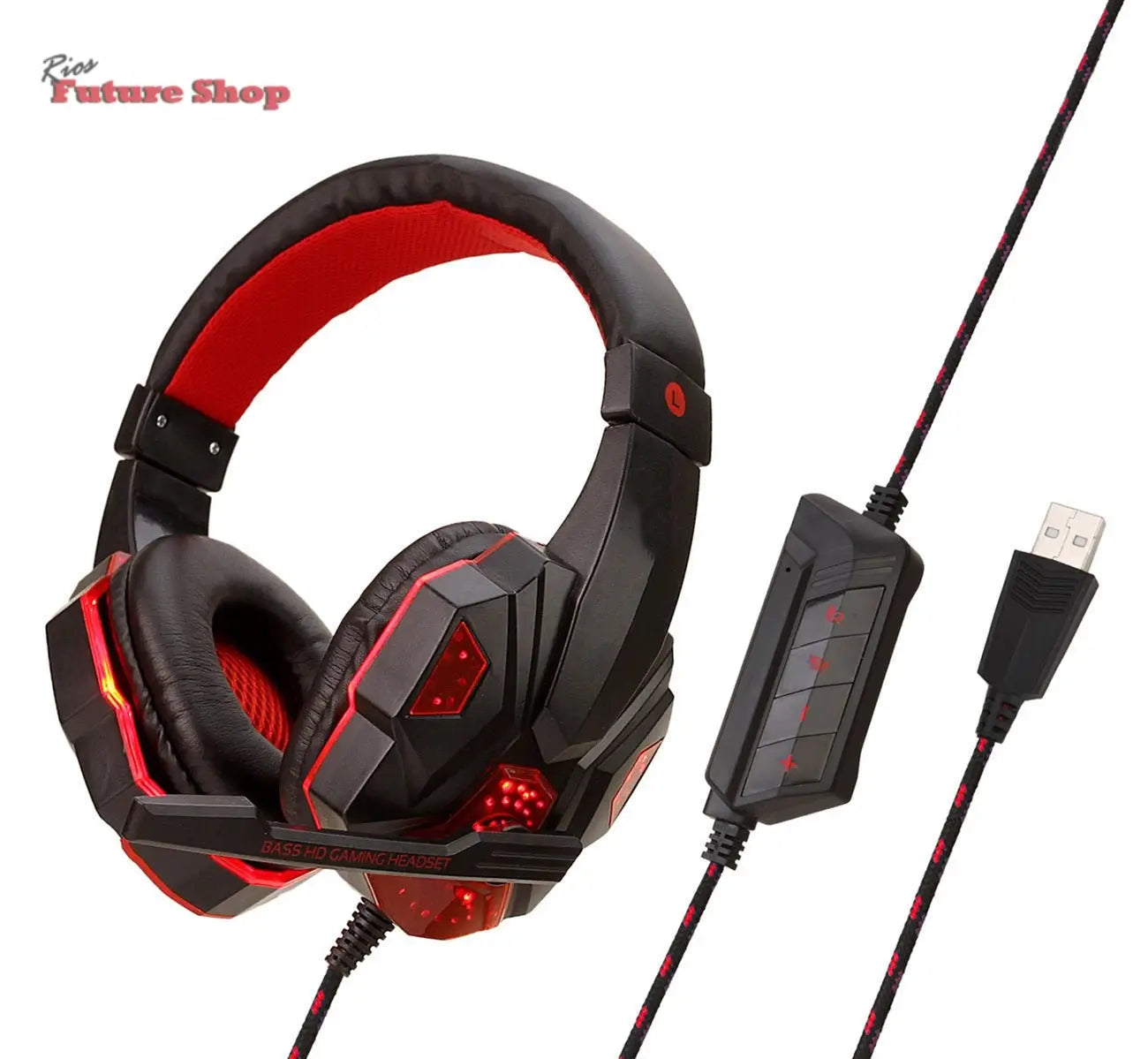 Wired Headphones with Microphone and Volume Control - Rios Future Shop