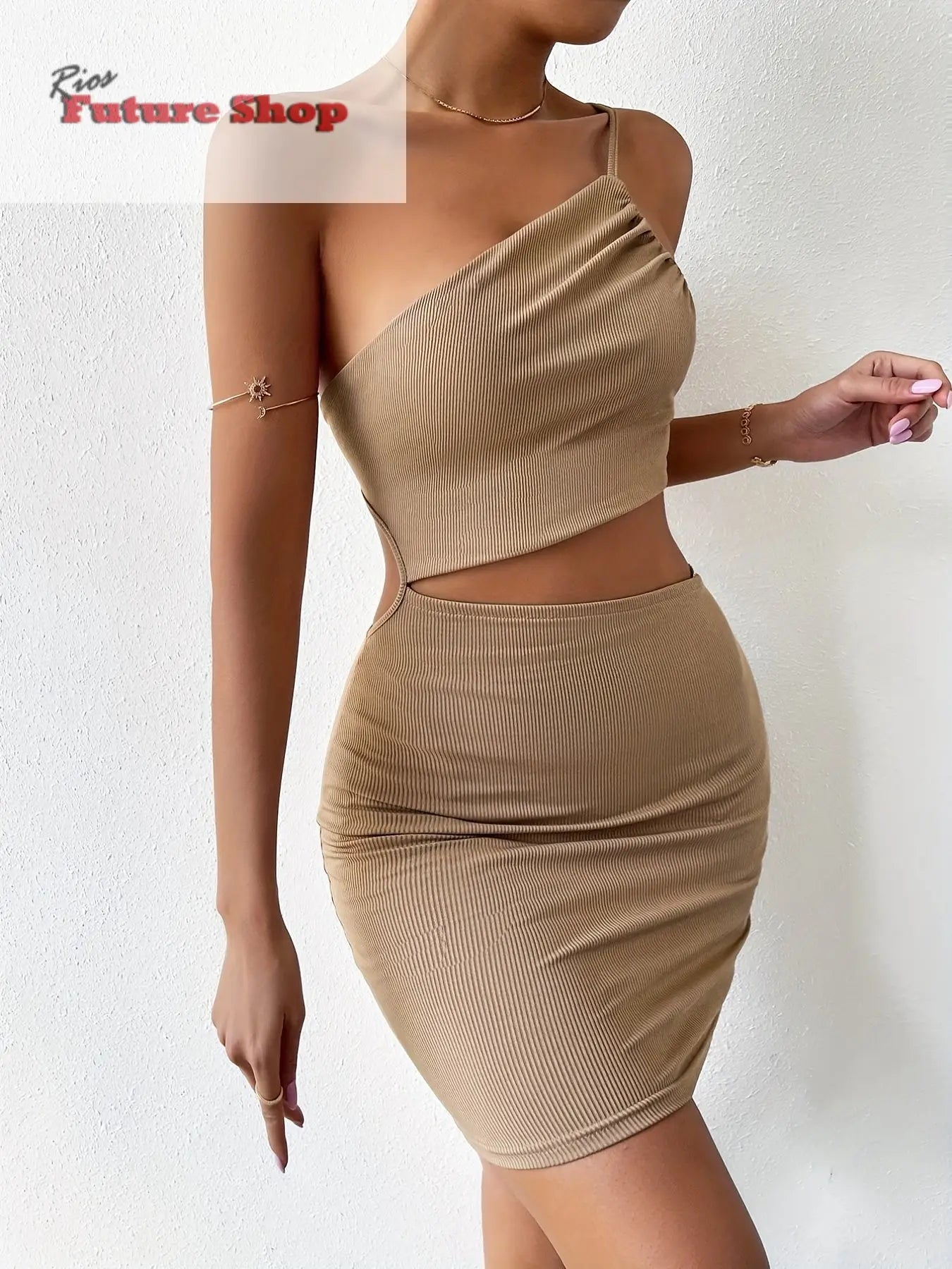 Women's Dresses Solid Sexy Backless One Shoulder DSersALIEXPRESS